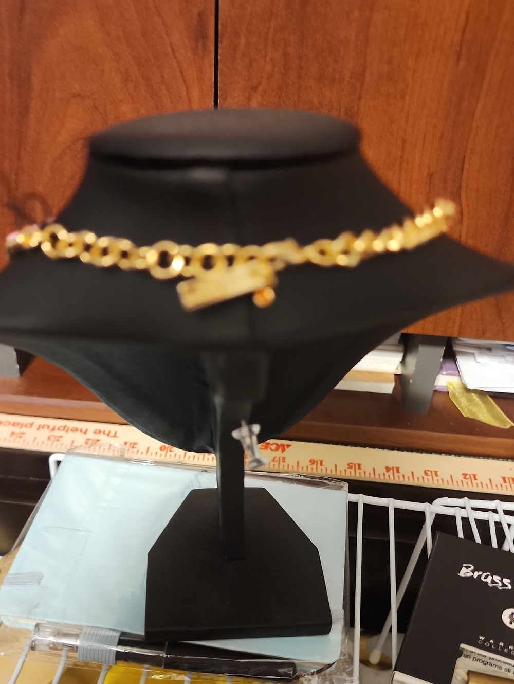 Kurt Geiger Gold Chain Station Necklace with Multicolor Evil Eye Accents - Picture 3 of 3